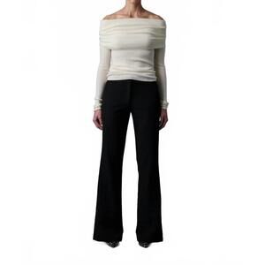 NEW LE SUPERBE clavicle sweater in ivory